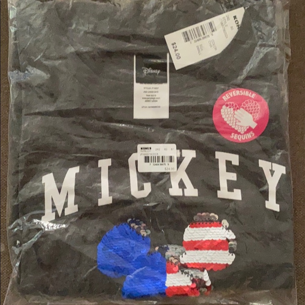 5 for $20! Mickey Mouse sequin tank w/ USA 🇺🇸 - Picture 4 of 4